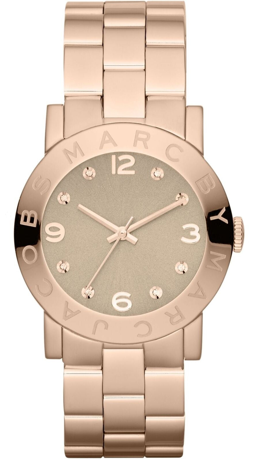  Shop Authentic Marc Jacobs Amy Glitz Brown Dial Rose Gold Steel Strap Watch for Women - MBM3221 - Luxxuri