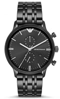  Shop Authentic Emporio Armani Chronograph Black Dial Black Steel Strap Watch For Men - AR1934 - Luxxuri