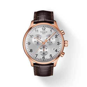  Shop Authentic Tissot Chrono XL Classic Silver Dial Brown Leather Strap Watch For Men - T116.617.36.037.00 - Luxxuri