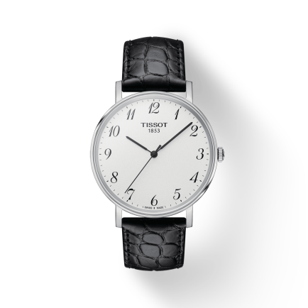  Shop Authentic Tissot Everytime Desire Medium White Dial Black Leather Strap Watch For Men - T109.410.16.032.00 - Luxxuri