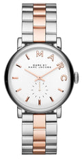  Shop Authentic Marc Jacobs Baker White Dial Two Tone Steel Strap Watch for Women - MBM3312 - Luxxuri