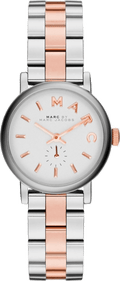  Shop Authentic Marc Jacobs Baker White Dial Two Tone Steel Strap Watch for Women - MBM3331 - Luxxuri