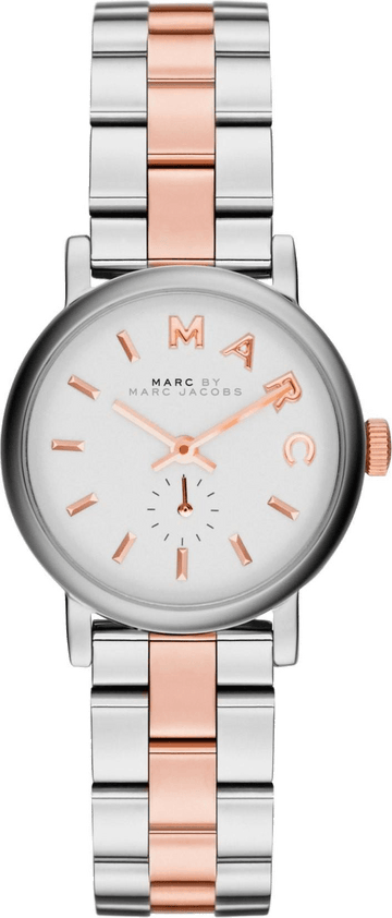  Shop Authentic Marc Jacobs Baker White Dial Two Tone Steel Strap Watch for Women - MBM3331 - Luxxuri