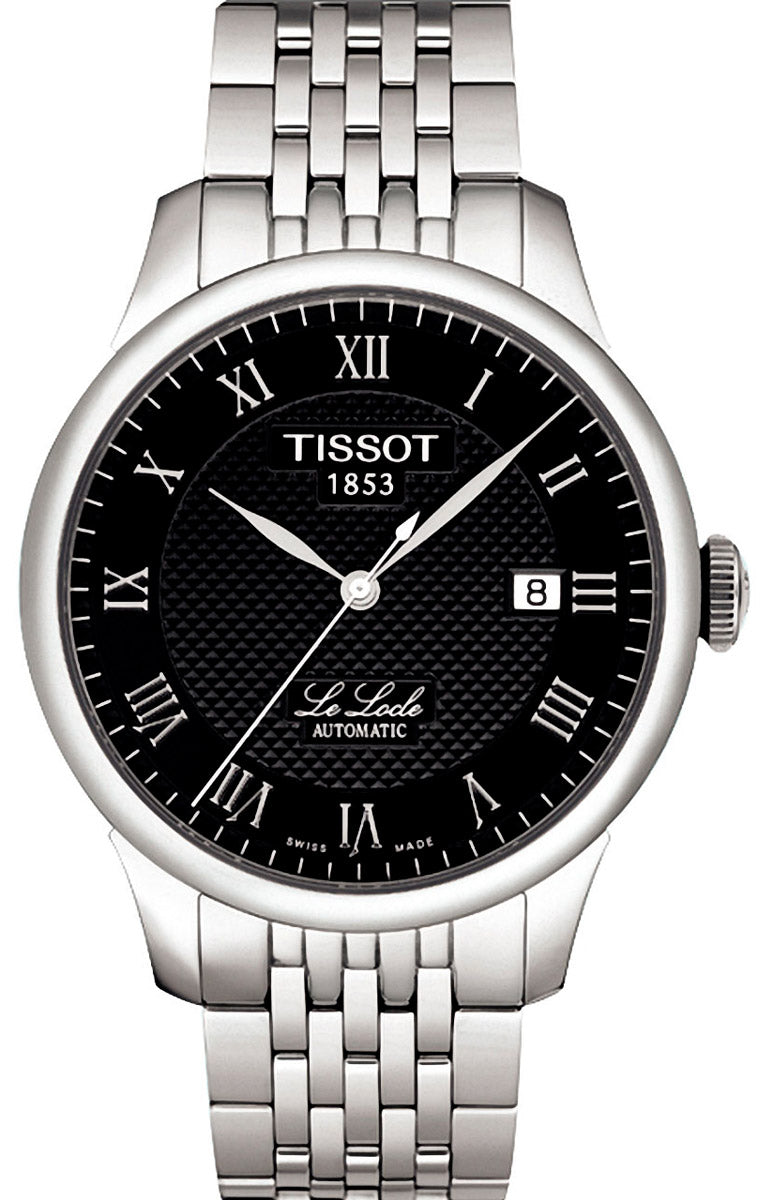  Shop Authentic Tissot Le Locle Automatic Black Dial Silver Steel Strap Watch For Men - T41.1.483.53 - Luxxuri