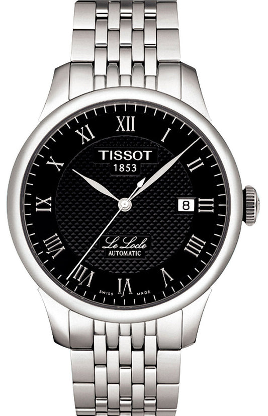  Shop Authentic Tissot Le Locle Automatic Black Dial Silver Steel Strap Watch For Men - T41.1.483.53 - Luxxuri