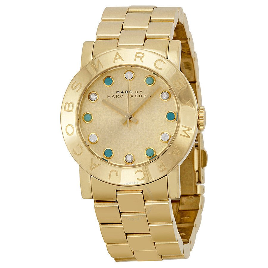  Shop Authentic Marc Jacobs Amy Dexter Gold Dial Gold Steel Strap Watch for Women - MBM3215 - Luxxuri