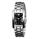 Shop Authentic Emporio Armani Classic Black Dial Silver Stainless Steel Watch For Women - AR0157 - Luxxuri