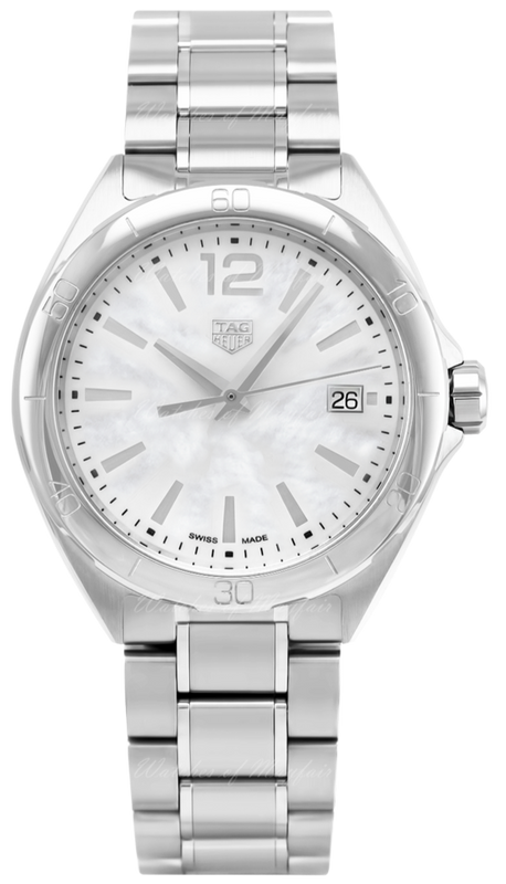  Shop Authentic Tag Heuer Formula 1 Mother of Pearl White Dial Silver Steel Strap Watch for Women - WBJ1318.BA0666 - Luxxuri