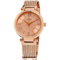 Guess Soho Rose Gold Dial Stainless Steel Watch For Women - W0638L4