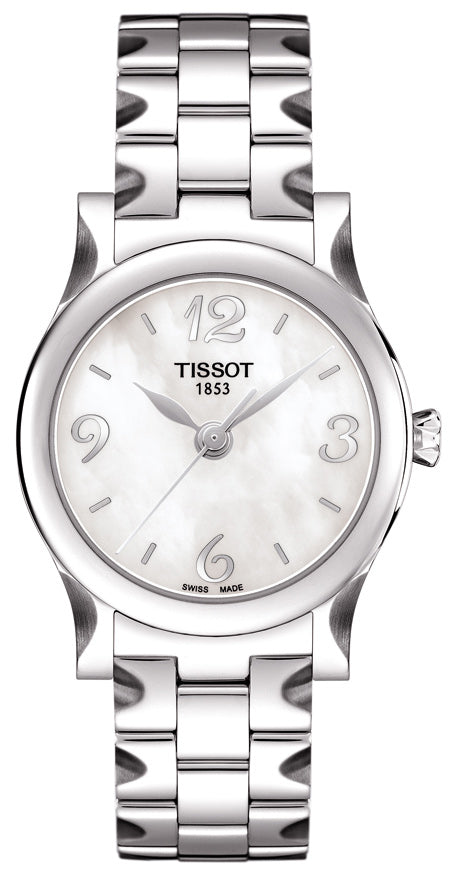  Shop Authentic Tissot Stylis-T Mother of Pearl Dial Watch For Women - T028.210.11.117.02 - Luxxuri