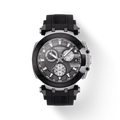 Tissot T Race Chronograph Anthracite Black Dial Black Silicone Strap Watch For Men - T115.417.27.061.00