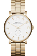  Shop Authentic Marc Jacobs Baker White Dial Gold Steel Strap Watch for Women - MBM3243 - Luxxuri