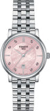  Shop Authentic Tissot T Classic Carson Premium Lady Mother of Pearl Pink Dial Silver Steel Strap Watch For Women - T122.210.11.159.00 - Luxxuri