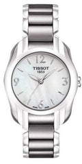 Tissot T Wave Mother of Pearl Dial Two Tone Steel Strap Watch For Women - T023.210.11.117.00