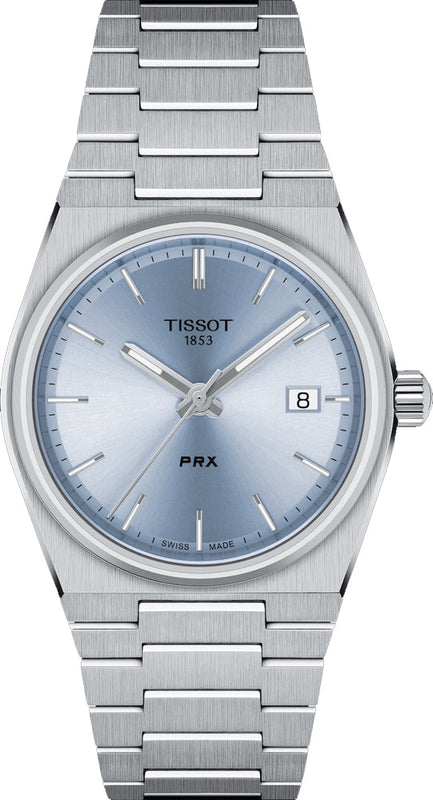  Shop Authentic Tissot PRX Light Blue Dial Silver Steel Strap Watch For Women - T137.210.11.351.00 - Luxxuri