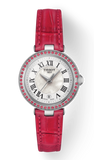  Shop Authentic Tissot Bellissima Small Lady Diamonds Mother of Pearl Dial Red Leather Strap Watch For Women - T126.010.66.113.00 - Luxxuri