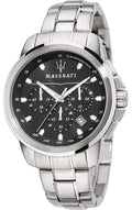  Shop Authentic Maserati Successo Chronograph Black Dial Silver Steel Strap Watch For Men - R8873621001 - Luxxuri
