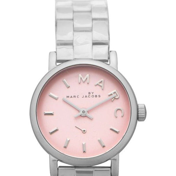  Shop Authentic Marc Jacobs Baker Pink Dial Silver Steel Strap Watch for Women - MBM3283 - Luxxuri