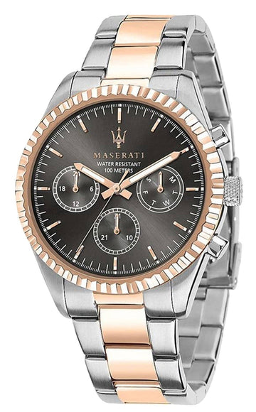  Shop Authentic Maserati Competizione Analog Black Dial Two Tone Stainless Steel Strap Watch For Men - R8853100020 - Luxxuri