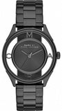  Shop Authentic Marc Jacobs Tether Transparent Black Dial Black Steel Strap Watch for Women - MBM3419 - Luxxuri