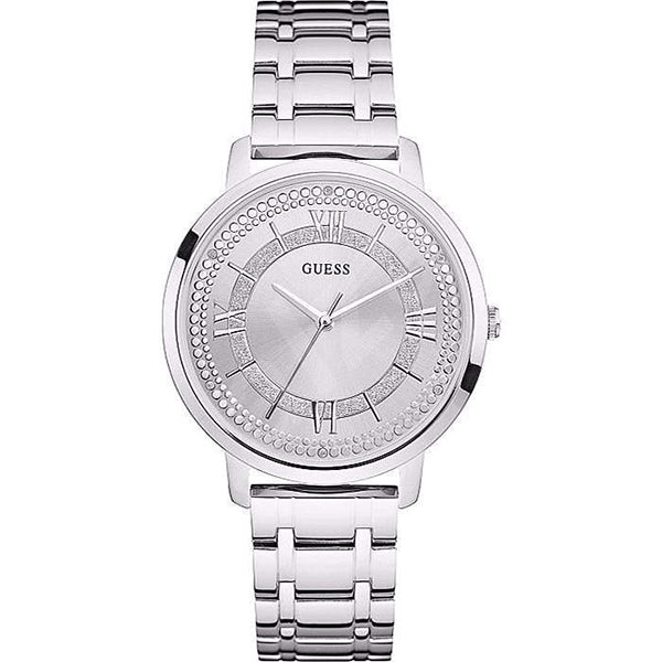  Shop Authentic Guess Montauk Silver Dial Stainless Steel Watch For Women - W0933L1 - Luxxuri