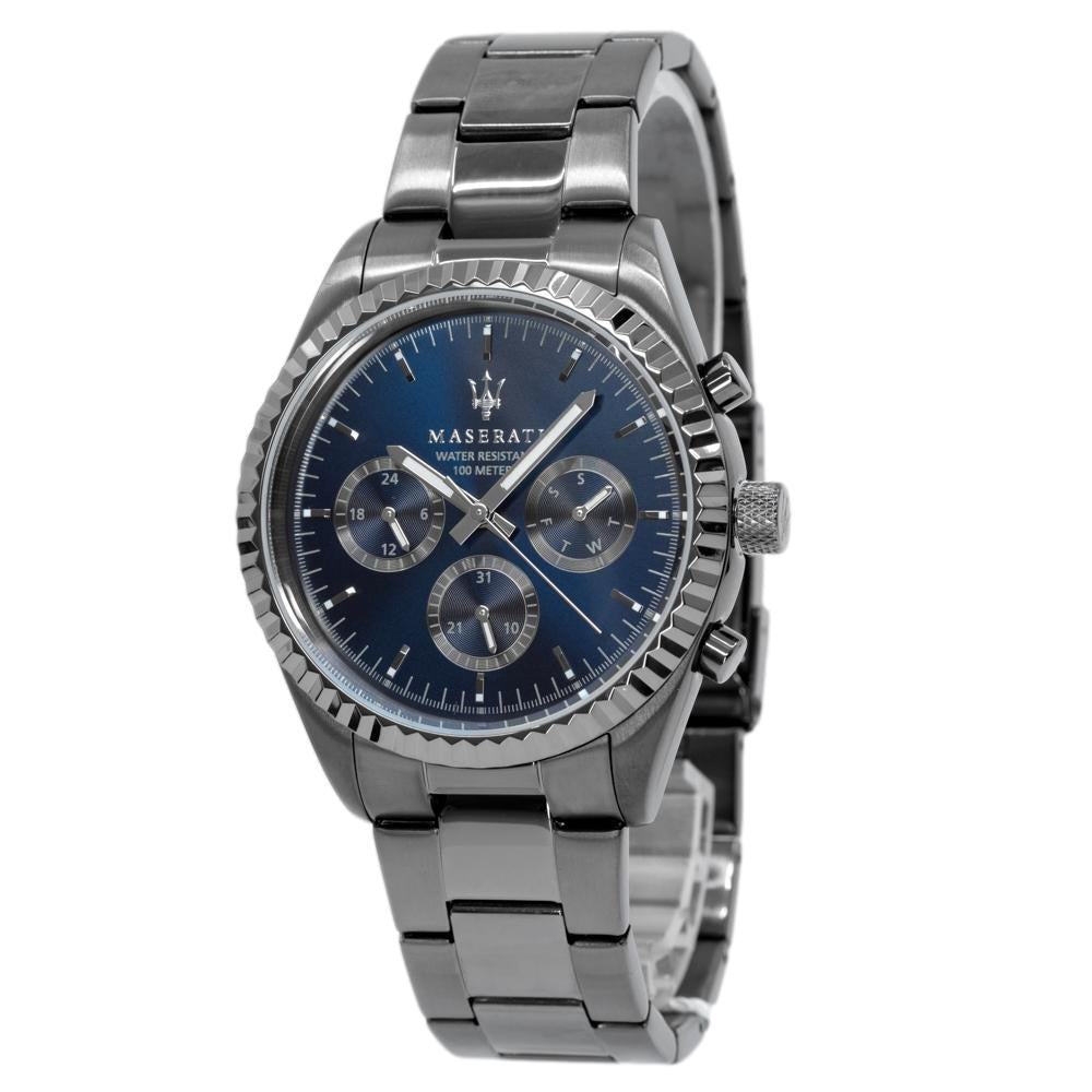  Shop Authentic Maserati Competizione Blue Dial Grey Steel Strap Watch For Men - R8853100019 - Luxxuri