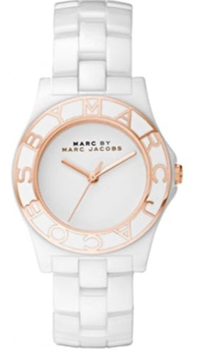  Shop Authentic Marc Jacobs Blade White Dial White Ceramic Strap Watch for Women - MBM9502 - Luxxuri