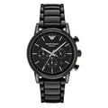  Shop Authentic Emporio Armani Luigi Chronograph Black Dial Black Stainless Steel Watch For Men - AR1507 - Luxxuri
