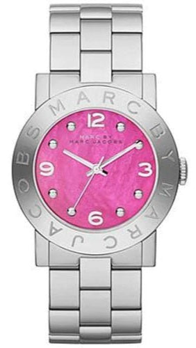  Shop Authentic Marc Jacobs Amy Pink Dial Silver Steel Strap Watch for Women - MBM8623 - Luxxuri