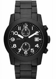Marc Jacobs Larry Chronograph Black Dial Black Steel Strap Watch for Men - MBM5052