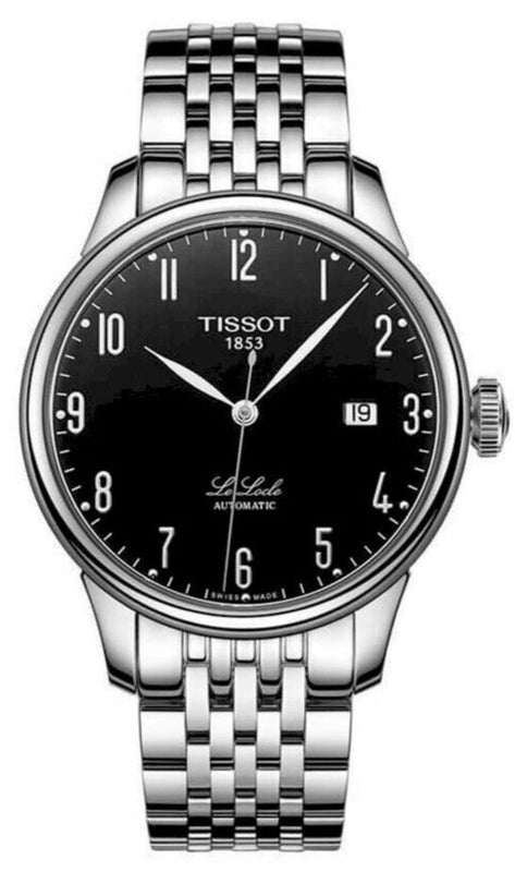  Shop Authentic Tissot T Classic Powermatic 80 Black Dial Silver Steel Strap Watch For Men - T41.1.483.52 - Luxxuri