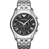  Shop Authentic Emporio Armani Classic Chronograph Black Dial Silver Steel Strap Watch For Men - AR1786 - Luxxuri