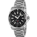 Gucci Dive Quartz Black Dial Silver Steel Strap Watch For Men - YA136301
