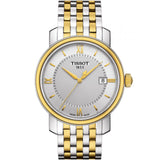  Shop Authentic Tissot T Classic Bridgeport Silver Dial Two Tone Mesh Bracelet Watch For Men - T097.410.22.038.00 - Luxxuri