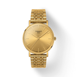 Shop Authentic Tissot T Classic Everytime Medium Gold Dial Gold Mesh Bracelet Watch For Men - T109.410.33.021.00 - Luxxuri