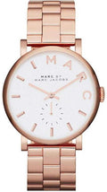  Shop Authentic Marc Jacobs Baker White Dial Rose Gold Steel Strap Watch for Women - MBM3244 - Luxxuri