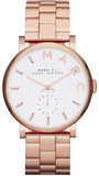  Shop Authentic Marc Jacobs Baker White Dial Rose Gold Steel Strap Watch for Women - MBM3244 - Luxxuri