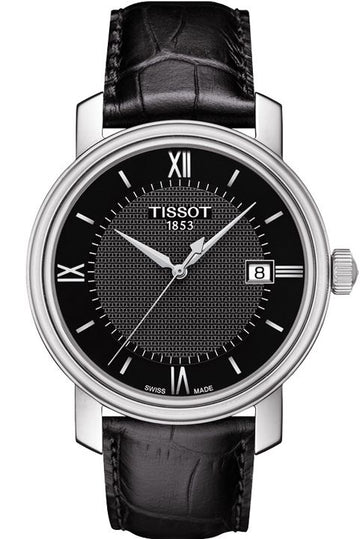  Shop Authentic Tissot T Classic Bridgeport Black Dial Black Leather Strap Watch For Men - T097.410.16.058.00 - Luxxuri