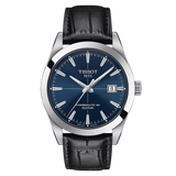  Shop Authentic Tissot Gentleman Powermatic 80 Silicium Blue Dial Black Leather Strap Watch For Men - T127.407.16.041.01 - Luxxuri