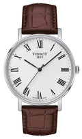  Shop Authentic Tissot T Classic Everytime White Dial Brown Leather Strap Watch For Men - T109.410.16.033.00 - Luxxuri