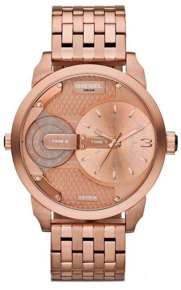  Shop Authentic Diesel Mini Daddy Rose Gold Dial Rose Gold Steel Strap Watch For Men - DZ7318 - Luxxuri