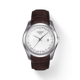  Shop Authentic Tissot T Classic Couturier Chronograph White Dial Brown Leather Strap Watch For Men - T035.410.16.031.00 - Luxxuri