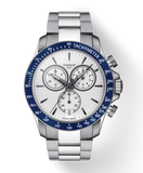 Shop Authentic Tissot V8 Quartz T Sport Chronograph White Dial Silver Steel Strap Watch For Men - T106.417.11.031.00 - Luxxuri