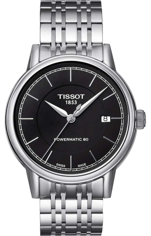  Shop Authentic Tissot Classic Carson Powermatic 80 Black Dial Silver Steel Strap Watch For Men - T085.407.11.051.00 - Luxxuri