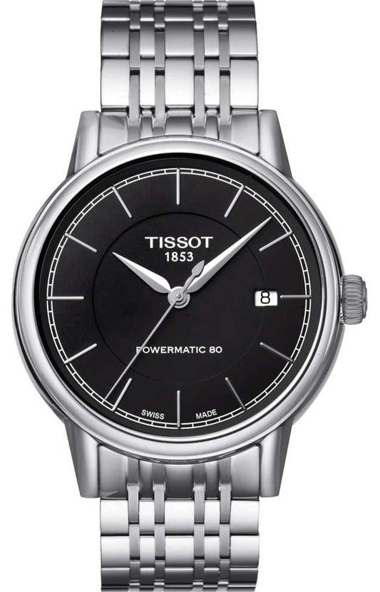  Shop Authentic Tissot Classic Carson Powermatic 80 Black Dial Silver Steel Strap Watch For Men - T085.407.11.051.00 - Luxxuri