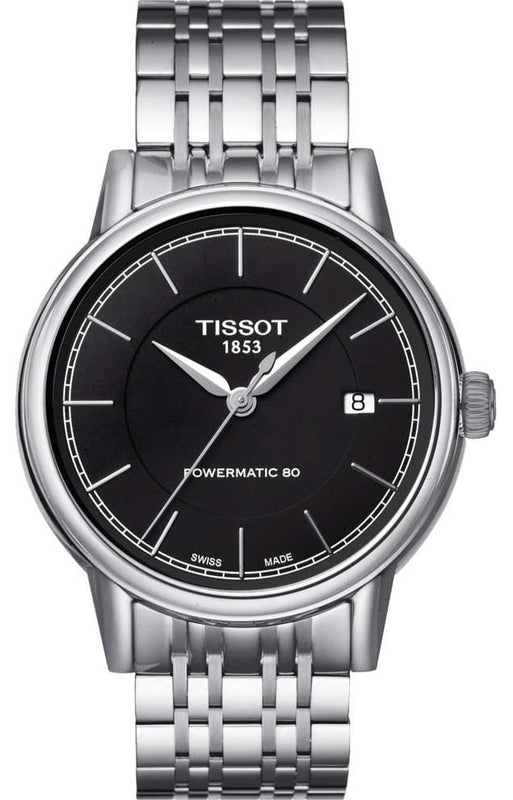  Shop Authentic Tissot Classic Carson Powermatic 80 Black Dial Silver Steel Strap Watch For Men - T085.407.11.051.00 - Luxxuri