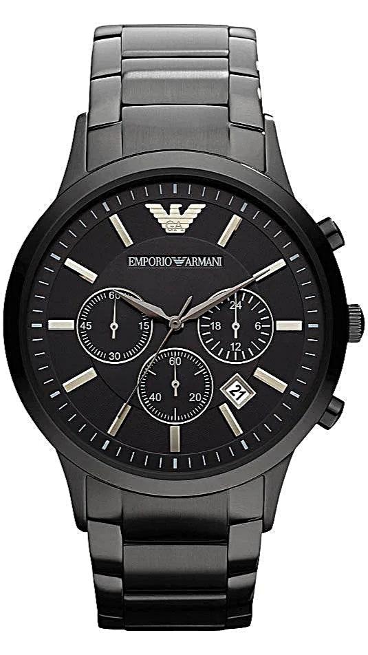  Shop Authentic Emporio Armani Ceramica Chronograph Black Dial Black Steel Strap Watch For Men - AR1451 - Luxxuri