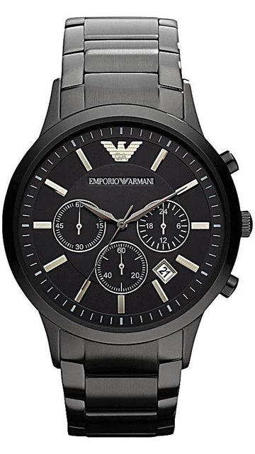  Shop Authentic Emporio Armani Ceramica Chronograph Black Dial Black Steel Strap Watch For Men - AR1451 - Luxxuri