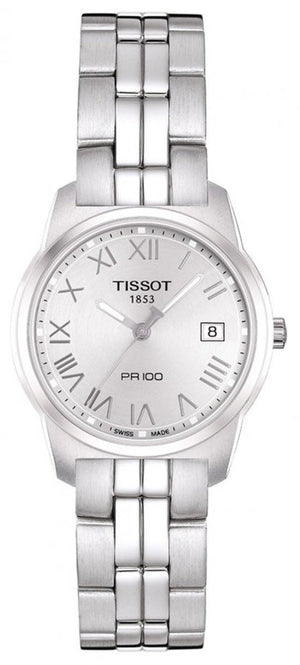  Shop Authentic Tissot T Classic PR100 Silver Dial Silver Steel Strap Watch For Women - T049.210.11.033.00 - Luxxuri