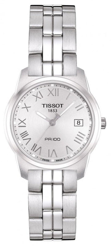  Shop Authentic Tissot T Classic PR100 Silver Dial Silver Steel Strap Watch For Women - T049.210.11.033.00 - Luxxuri